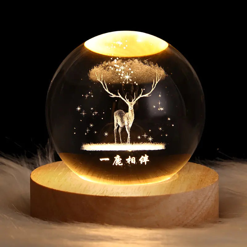Aura Sphere Crystal Night Light