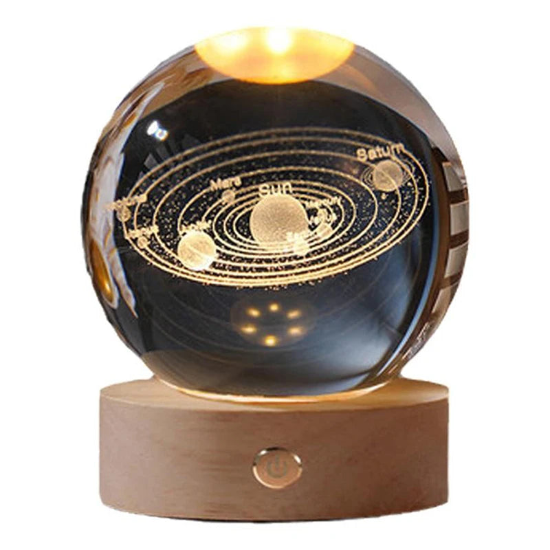 Aura Sphere Wooden Base with Power Button (Only)